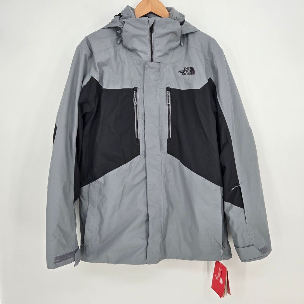 NWT $400 The North Face Clement Triclimate 3-in-1 Jacket Gray Black Mens L Ski